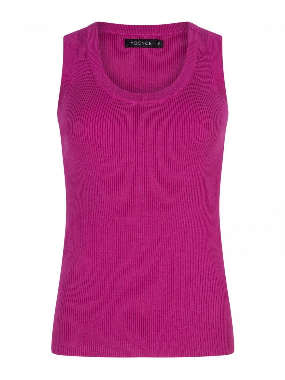 knitted top keely purple front