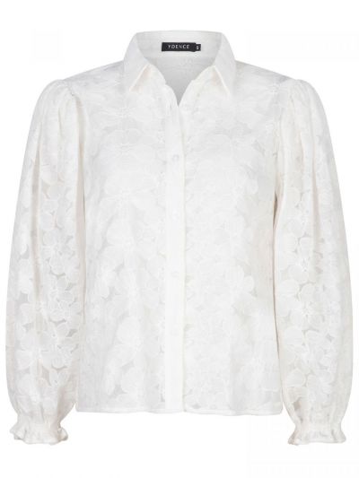 blouse birdie off white front