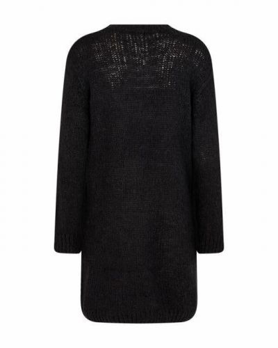 knits pullovers fqselma knitted dress black freequent womens_1 1