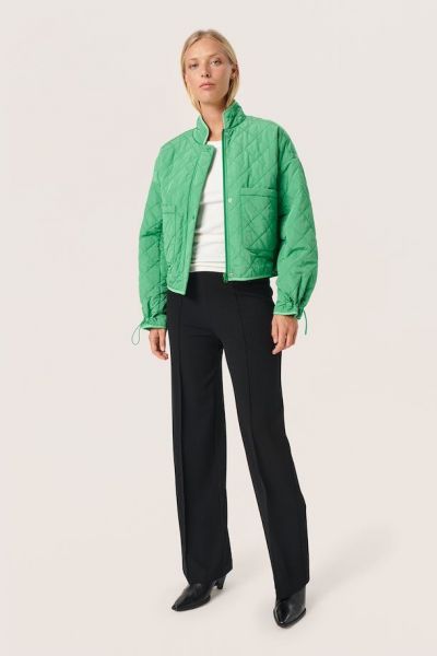 medium green slumina coat